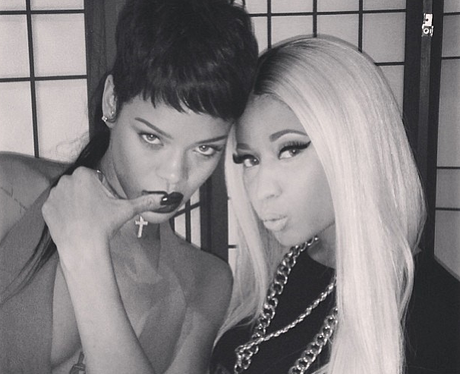 Rihanna and Nicki Minaj at New York Fashion Week