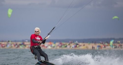 Richard Branson kitesurfing world record Hayling I