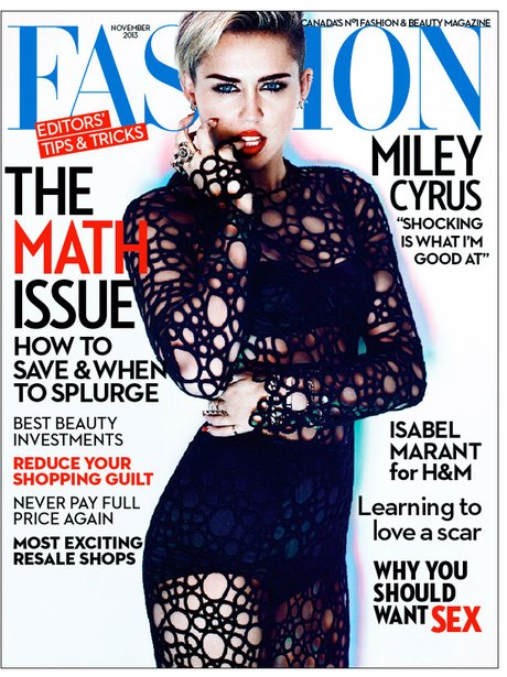 Miley Cyrus Fashion Magazine 2013