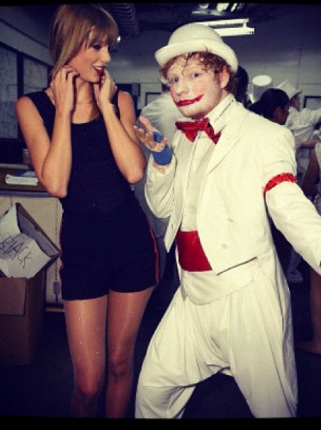 Tayler Swift and Ed Sheeran on the 'Red' tour