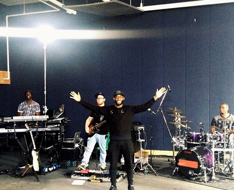 Tinie Tempah Rehearsing