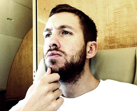 Calvin Harris shows off his beard