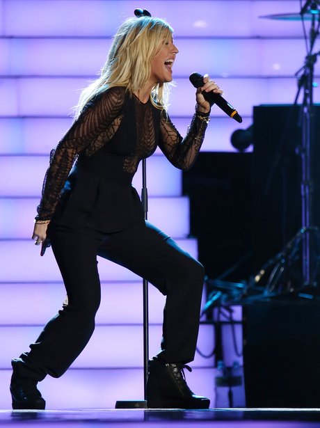 Ellie Goulding performs on stage