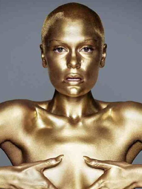 Jessie j painted gold