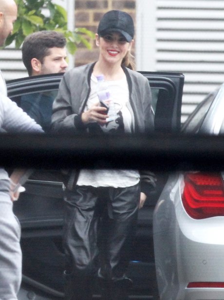 Cheryl Cole smiling in London