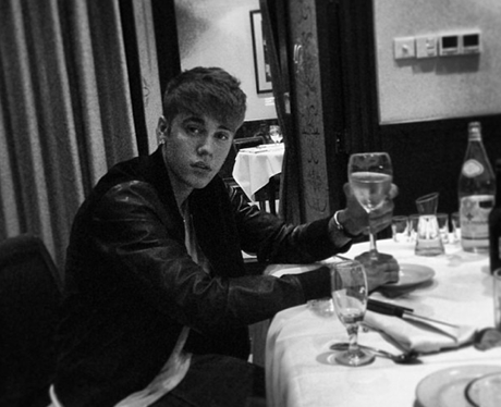 Justin Bieber out for dinner