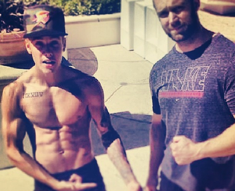 Justin Bieber topless