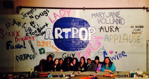 Lady Gaga ARTPOP Mural Twitter