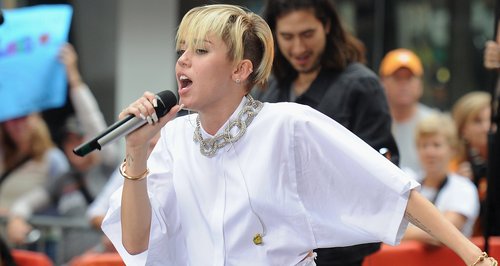 Miley Cyrus performs on the today show