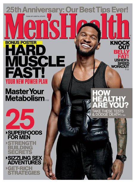 Usher Men's Health Magzine 2013