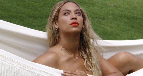 Beyonce in a hammock