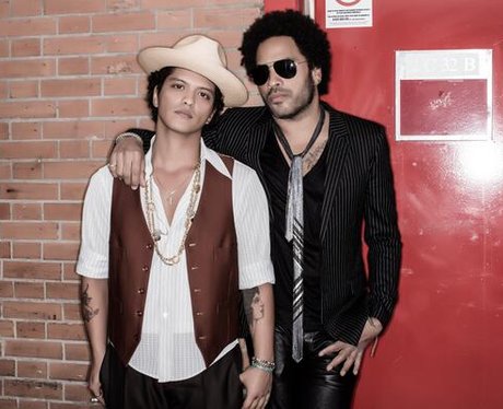 Bruno Mars and Lenny Kravitz