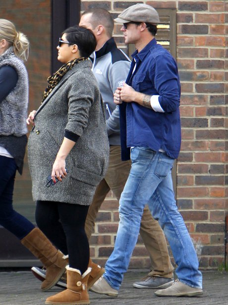 Frankie Sandford shows off her baby bump