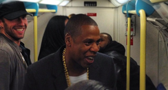 Jay Z and Chris Martin on the Tube