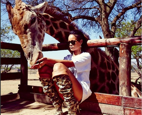Rihanna at the zoo