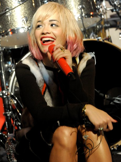 Rita Ora performing in New York