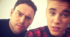 Justin Bieber And Scooter Braun