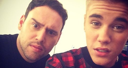 Justin Bieber And Scooter Braun