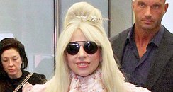 Lady Gaga at the airport