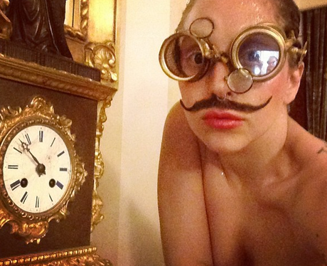 Lady Gaga Moustache I