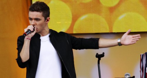 Nathan Sykes on stage