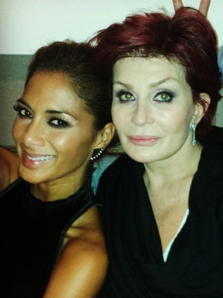 Nicole Scheriznger and Sharon Osbourne