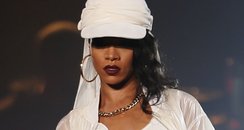 Rihanna Covered Up On Tour