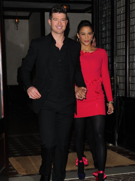 Robin Thicke and Paula Patton