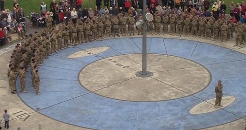 army medics are welcomed home in Gosport