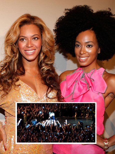 Beyonce and Solange
