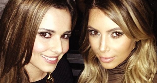 Cheryl Cole and Kim Kardashian 