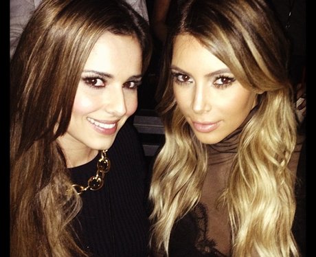 Cheryl Cole and Kim Kardashian