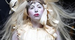 Lady Gaga wearing face paint
