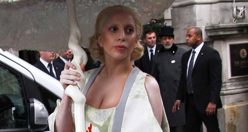 Lady Gaga wears Geisha outfit in London