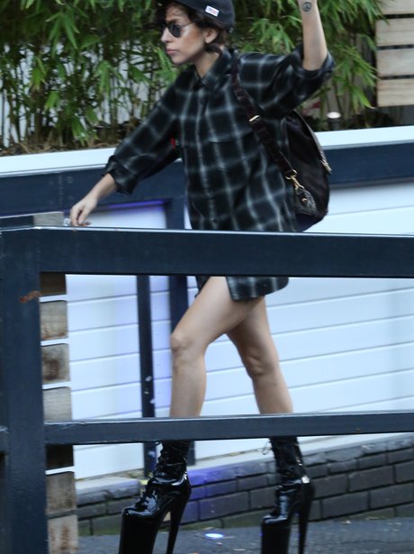 Lady Gaga wearing heals