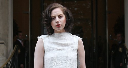 Lady Gaga wears all white in London visit