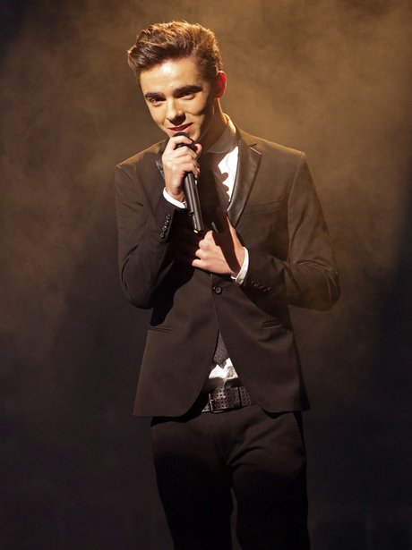 Nathan Sykes performing on The X Factor Uk
