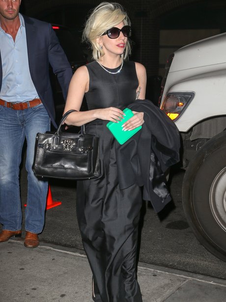 Lady Gaga buys a diamond necklace on shopping trip