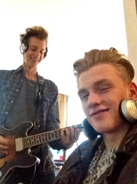 The Vamps back in the recording studio
