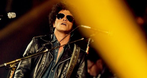 Bruno Mars performs live on stage during the MTV E