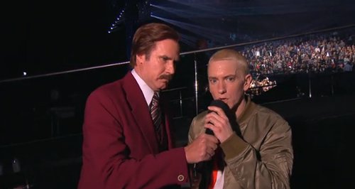 Eminem and Ron Burgundy