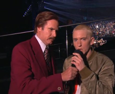 Eminem and Ron Burgundy