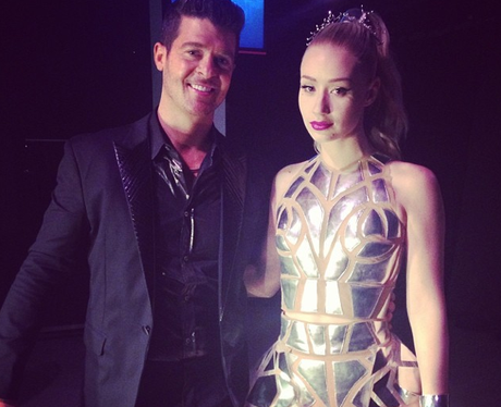 Iggy Azalea and Robin Thicke