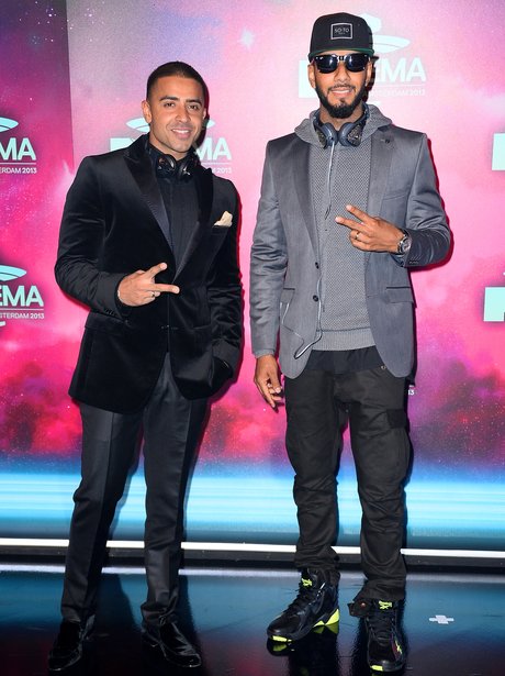 Jay Sean and Swizz Beatz arrive at the MTV EMAs 2013