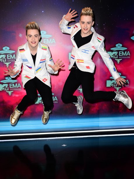 Jedward on the MTV EMAs 2013 Red Carpet