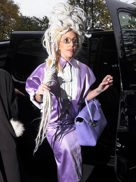 Lady Gaga with white dreadlocks