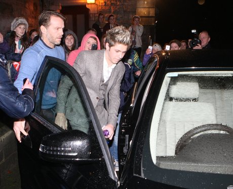 Niall Horan at his nephew's Christening.