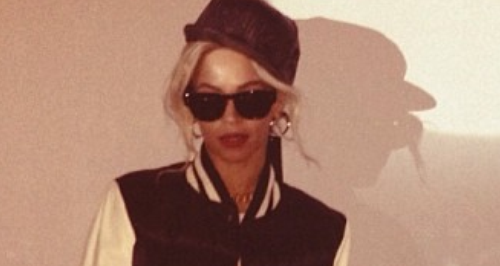 Beyonce wearing Jay Z clothes collection