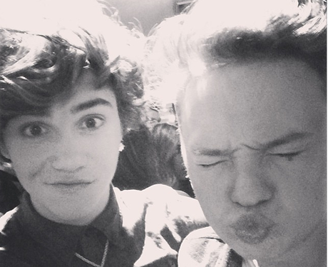 George Shelley and Conor Maynard on a night out
