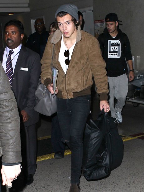 Harry Styles at the airport